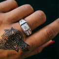 Sovereign Solitaire Ring — Bezel Diamond, White Gold