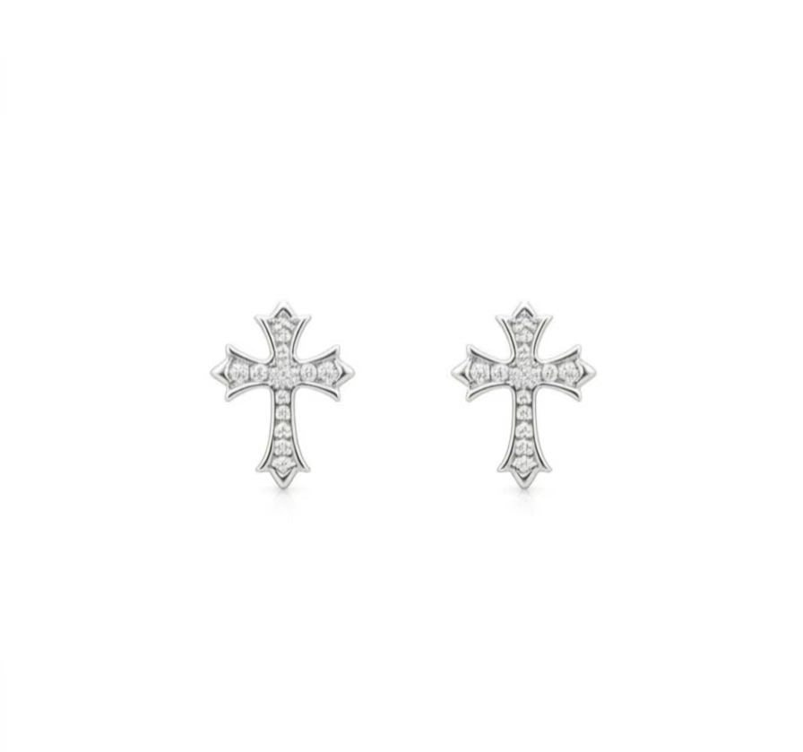 Cross Stud Earrings