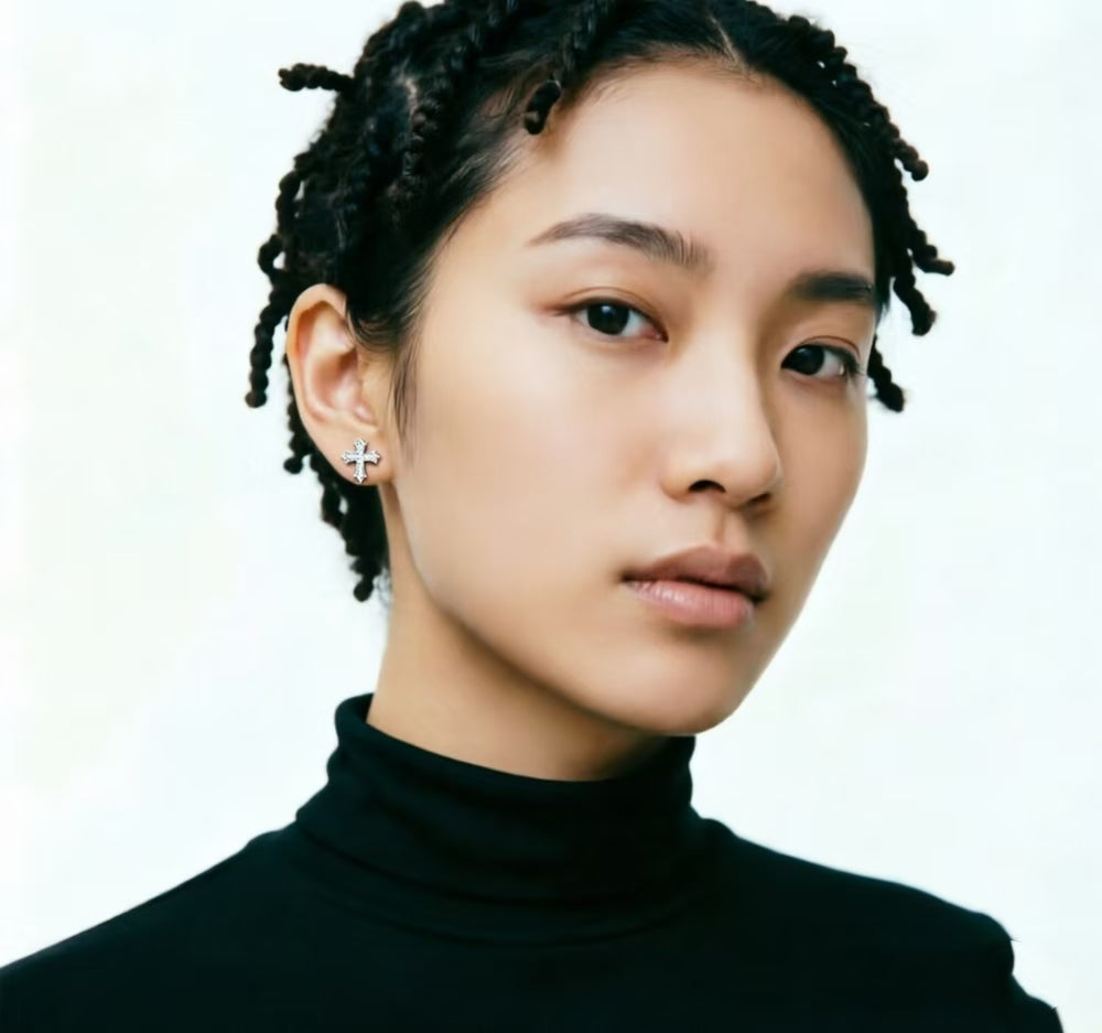 Cross Stud Earrings